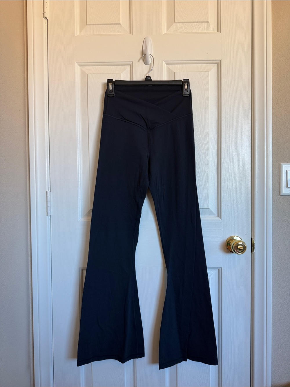 CRZ YOGA Black High-Waist Flare Leggings